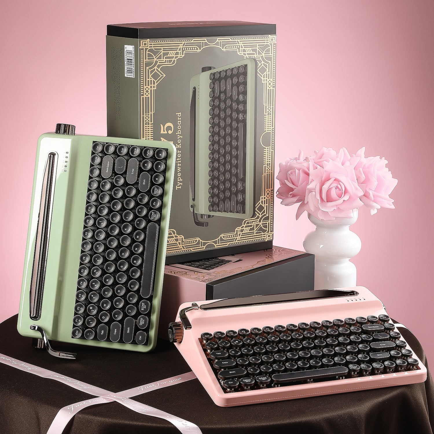 YUNZII QL75 Retro Typewriter QMK/VIA Mechanical Keyboard