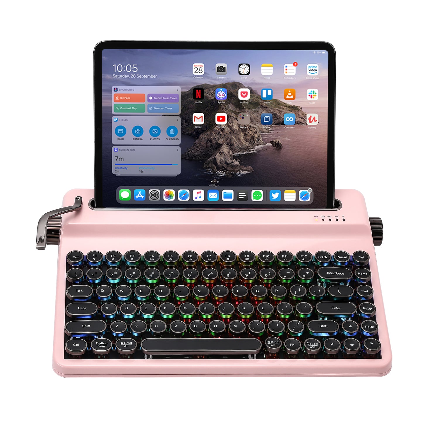 YUNZII QL75 Retro Typewriter QMK/VIA Mechanical Keyboard