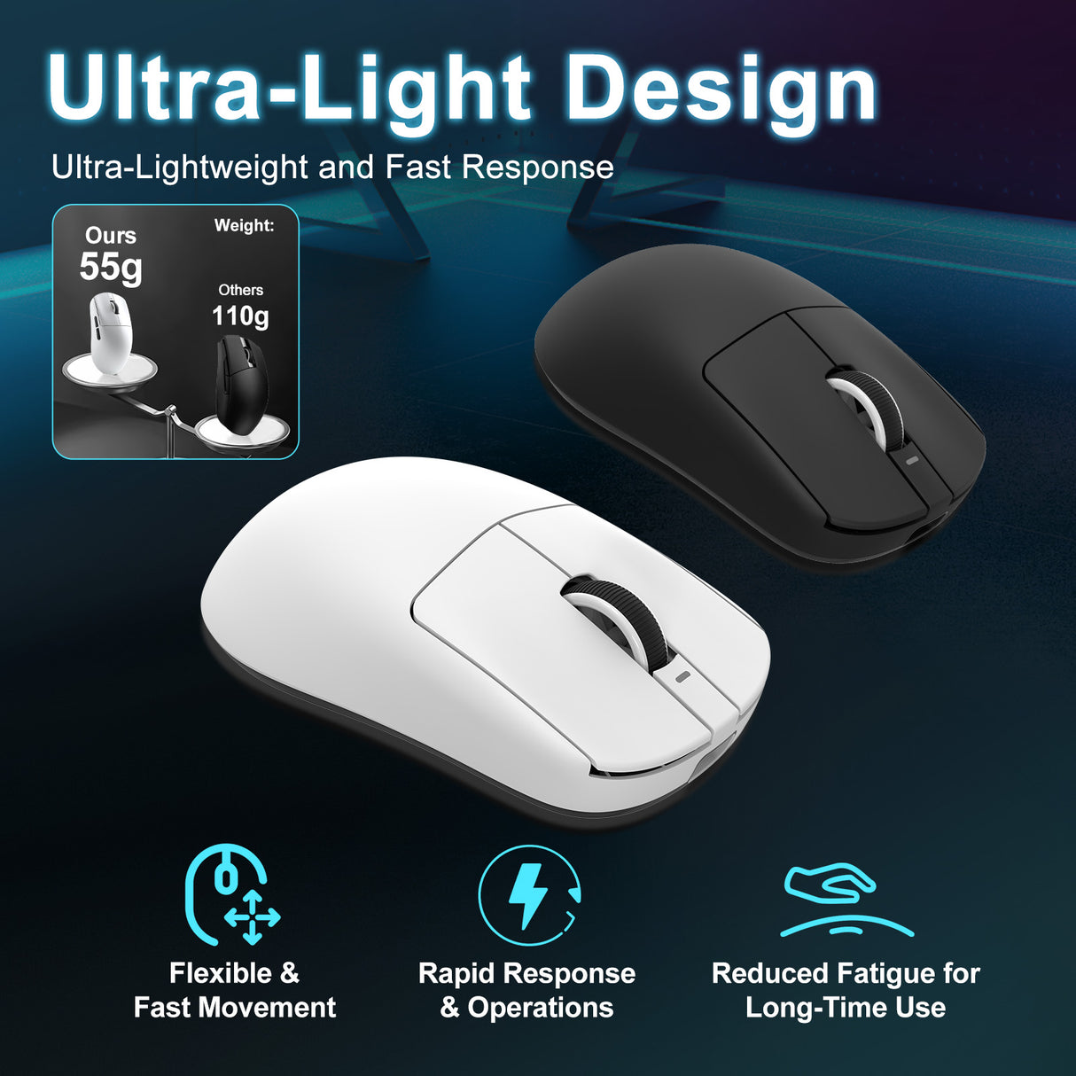 VXE R1 SE+ Tri-Mode Wireless Gaming Mouse