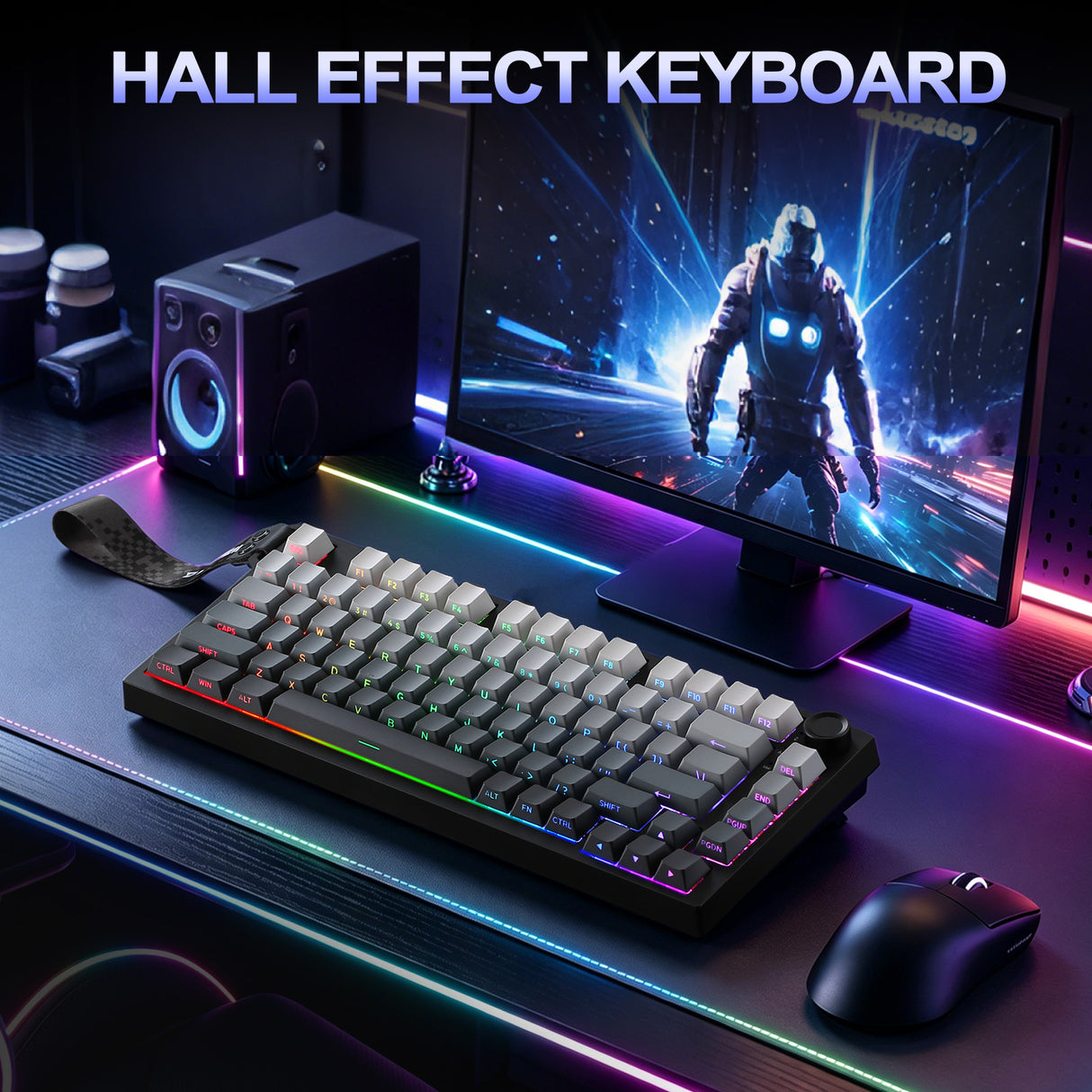 YUNZII RT75 PRO Dual-8K Rapid Trigger Wireless Gaming Magnetic Keyboard
