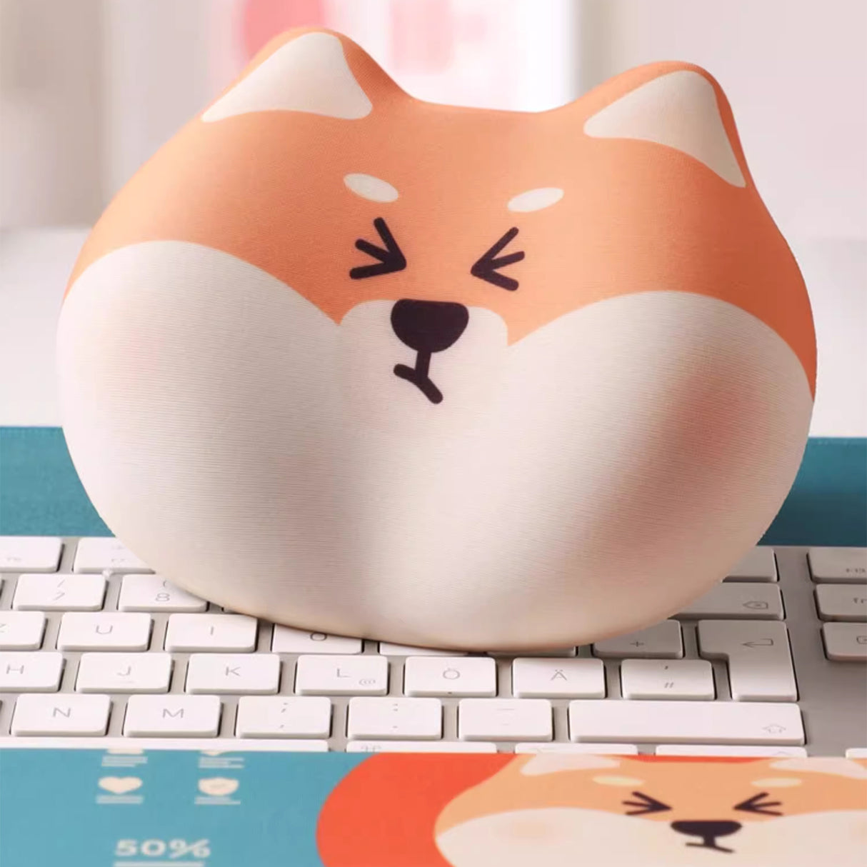 YUNZII Shiba Inu Desk Mat Palm Rest