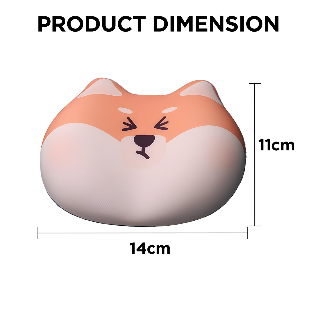 YUNZII Shiba Inu Desk Mat Palm Rest