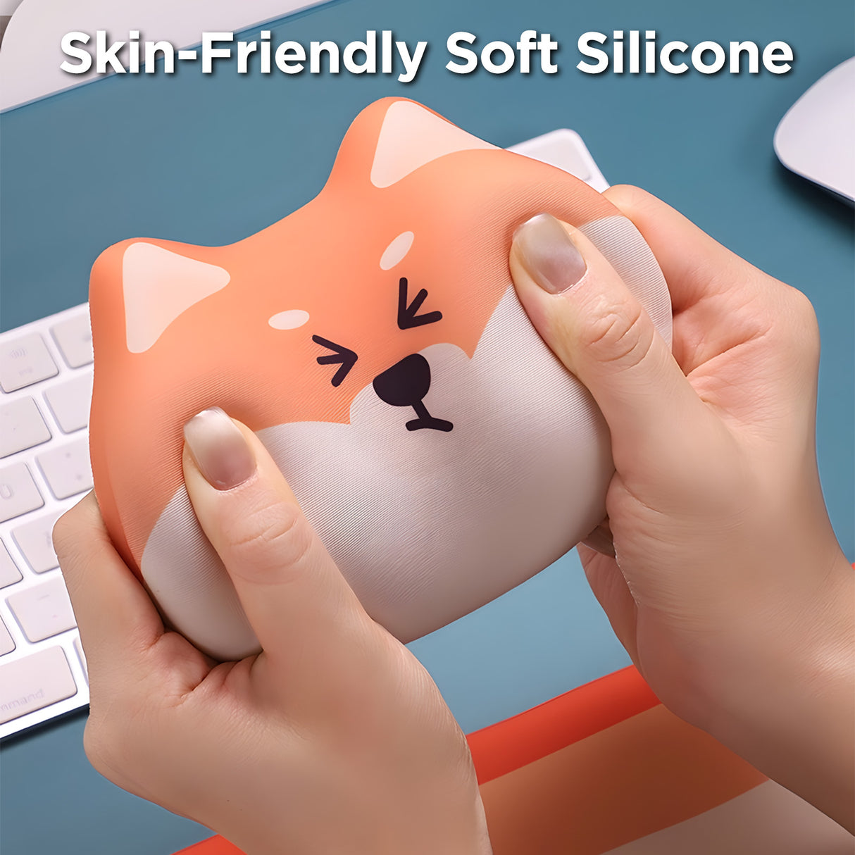 YUNZII Shiba Inu Desk Mat Palm Rest