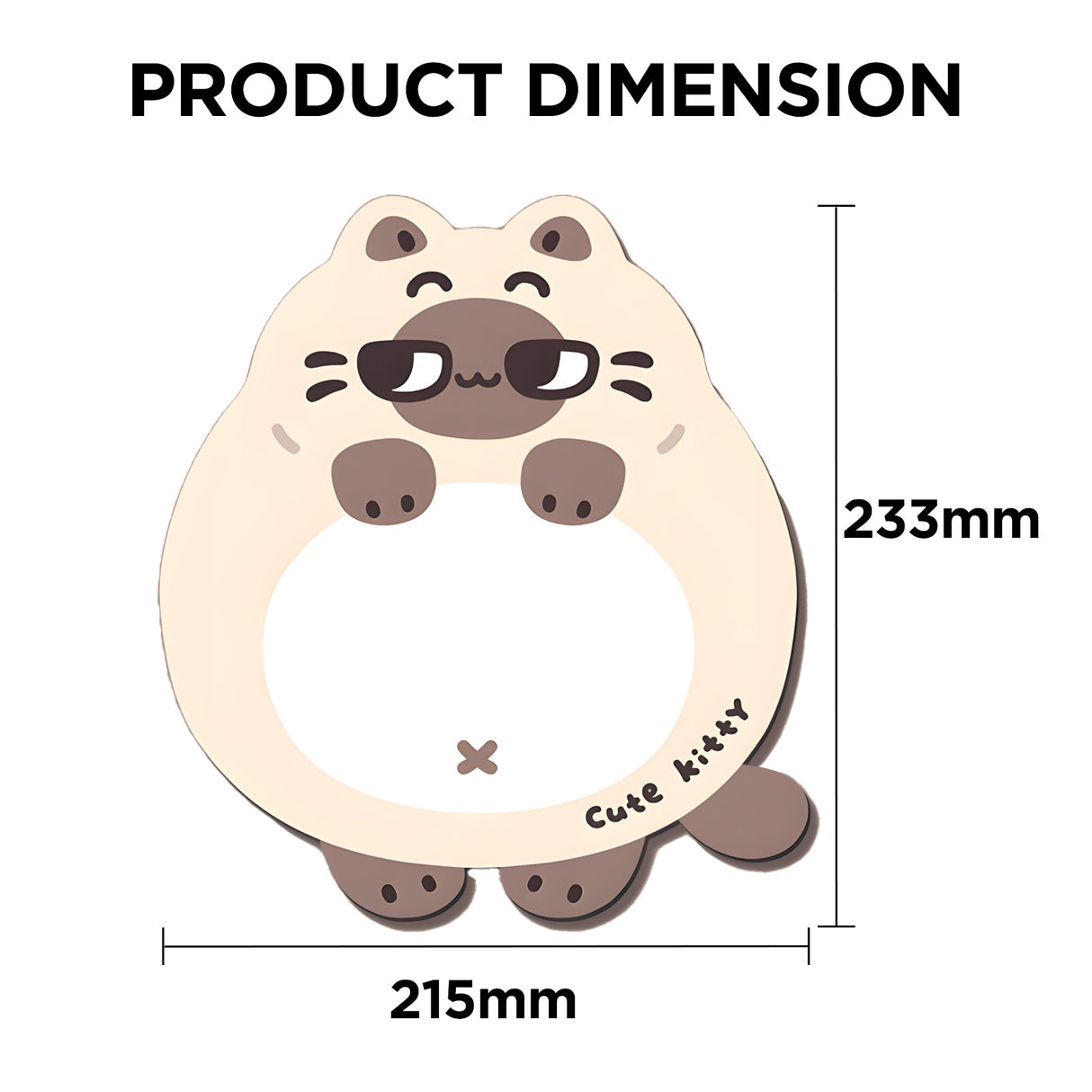 YUNZII Siamese Desk Mat Palm Rest Mouse Pad