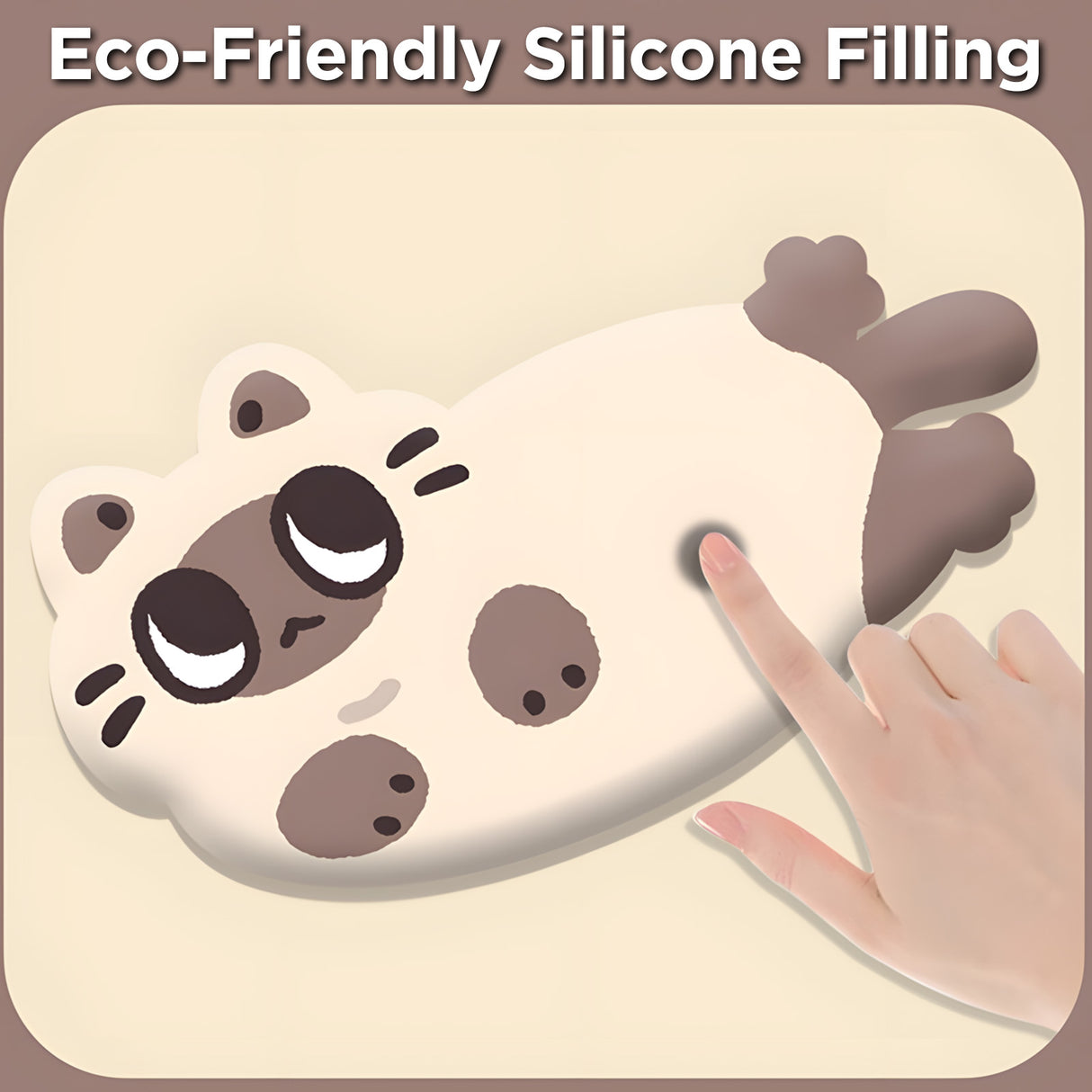 YUNZII Siamese Desk Mat Palm Rest Mouse Pad