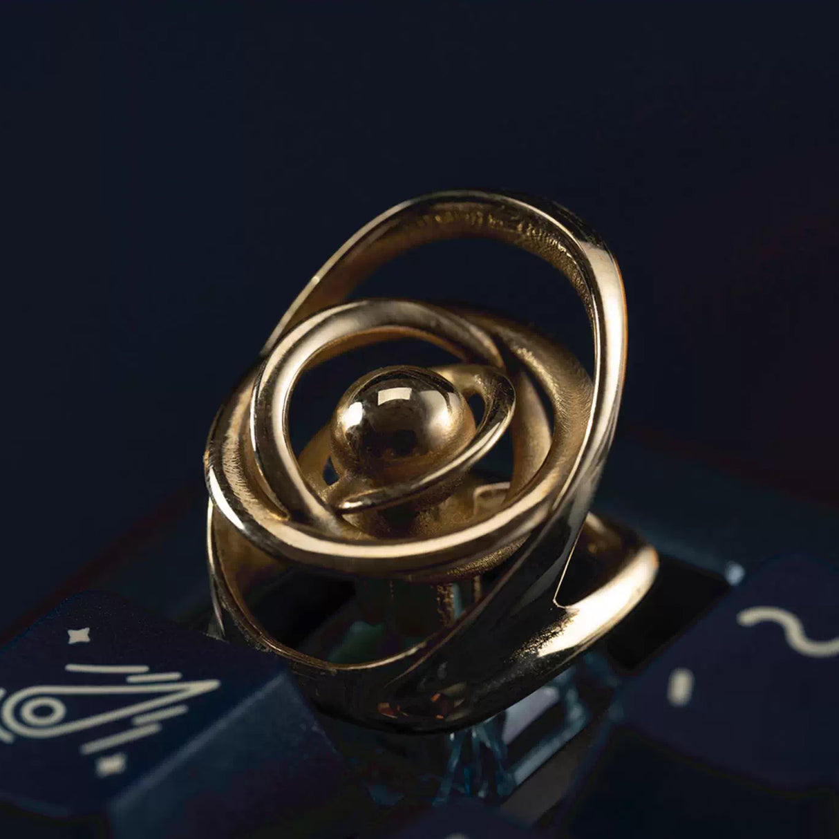 YUNZII Star Trails Copper Artisan Keycap