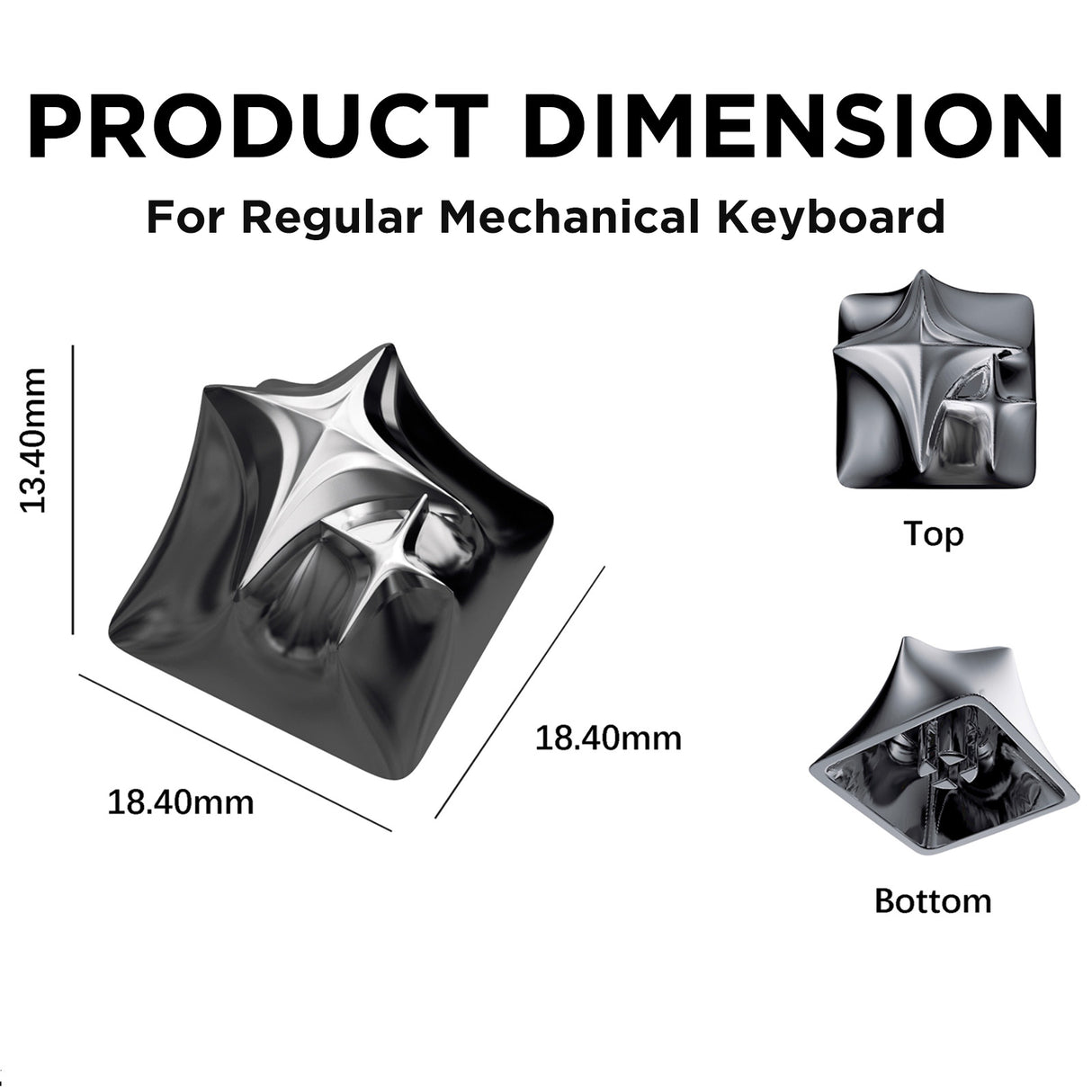 YUNZII Stars Aluminum Artisan Keycap