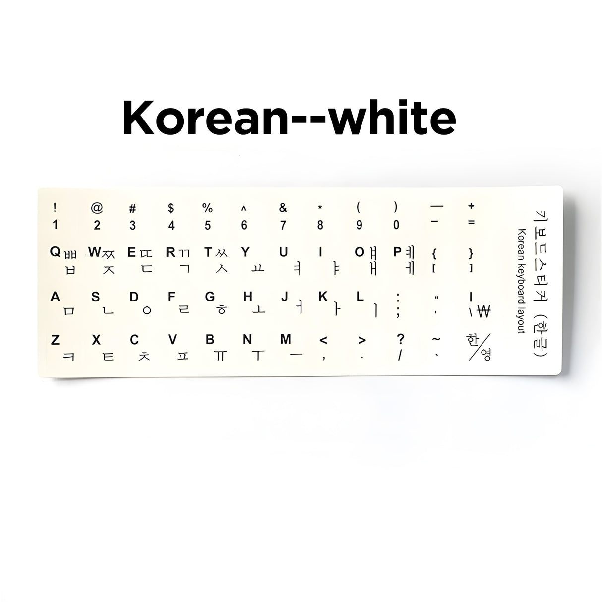 Multilingual Keyboard Sticker