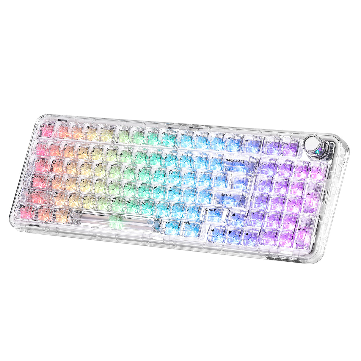 YUNZII X98 Transparent QMK/VIA Mechanical Keyboard
