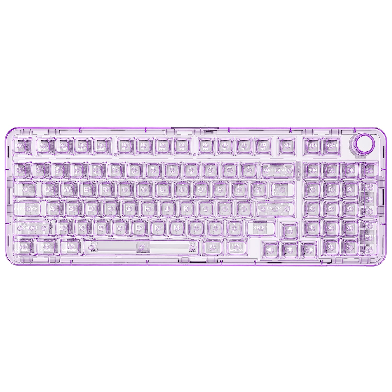 YUNZII X98 Transparent QMK/VIA Mechanical Keyboard