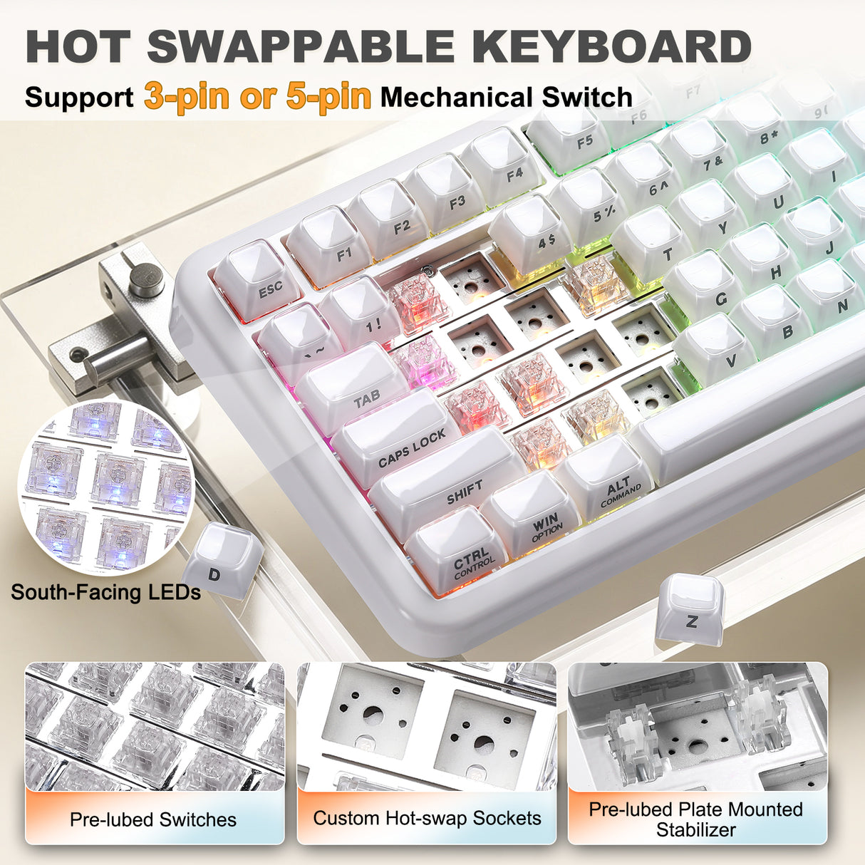 YUNZII X98 Solid QMK/VIA Mechanical Keyboard