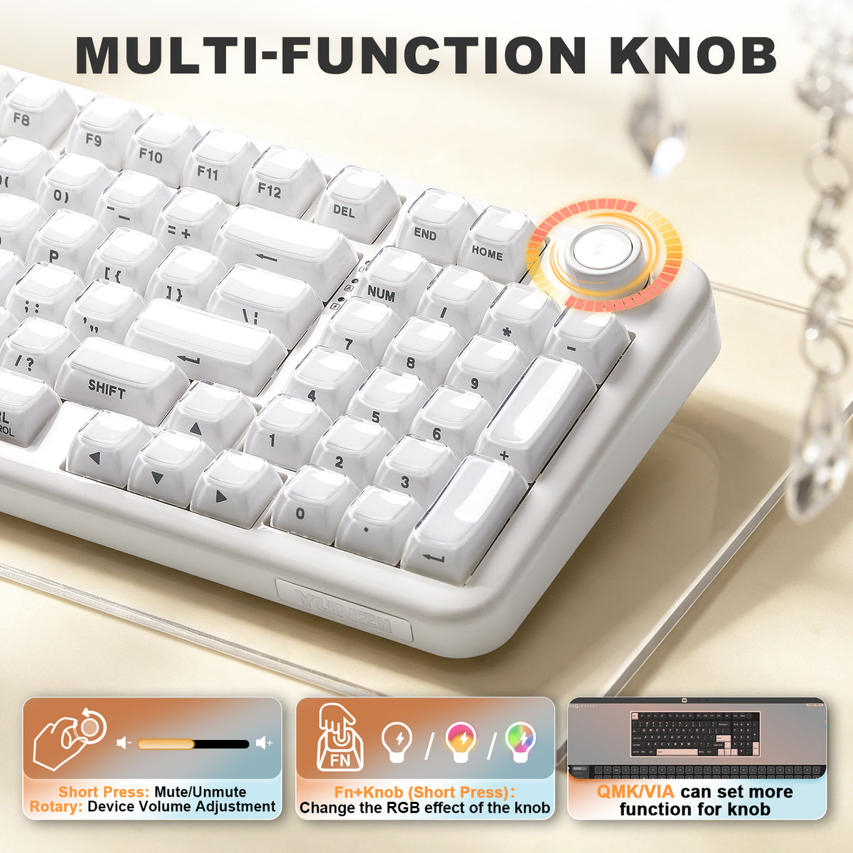 YUNZII X98 Solid QMK/VIA Mechanical Keyboard