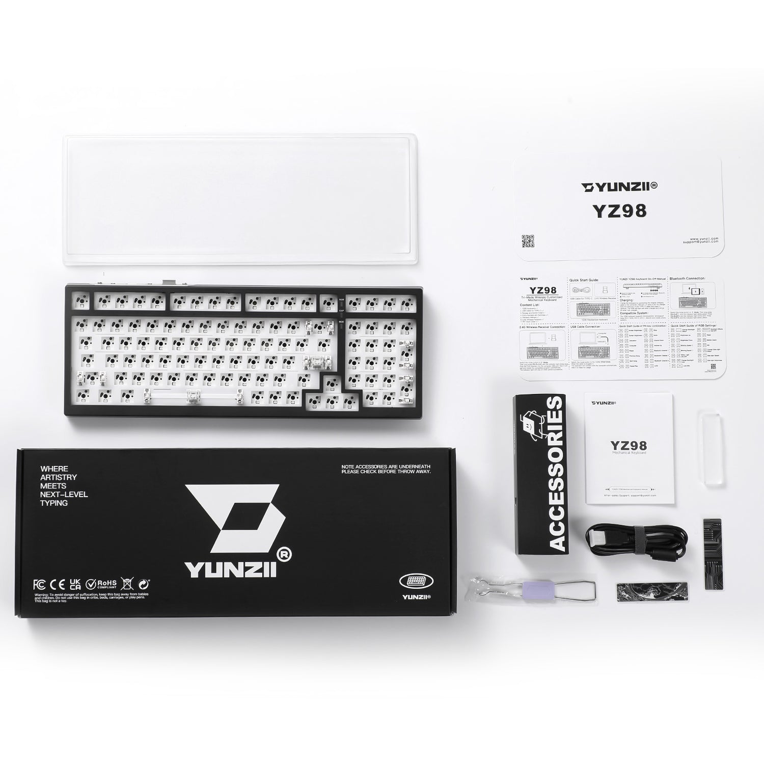 YUNZII YZ98 Barebone Mechanical Keyboard Kit