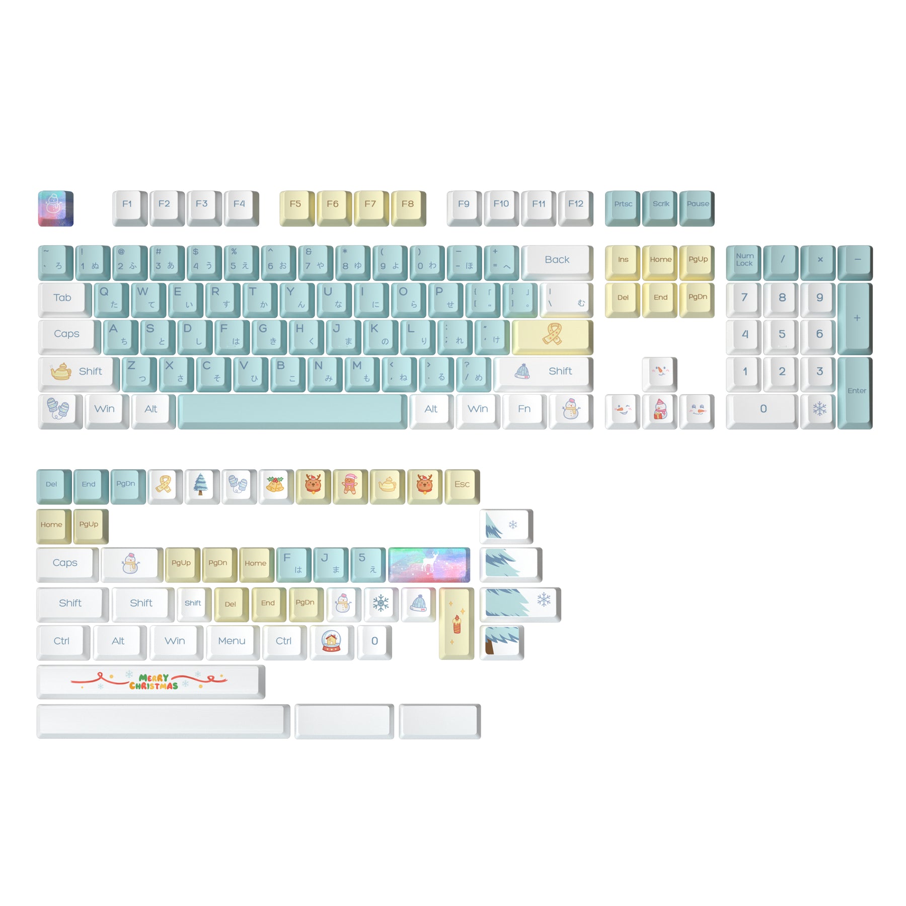 YUNZII Keycap Set - Snow