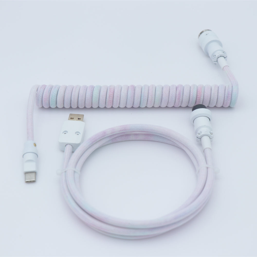 YUNZII Custom Coiled Aviator USB Cable- Gradient Color