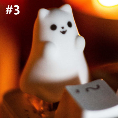 YUNZII Opaque Little Ghost Artisan Keycap