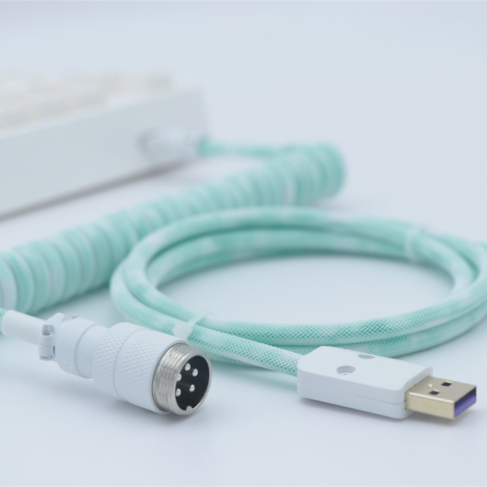 YUNZII Custom Coiled Aviator USB Cable- Gradient Color