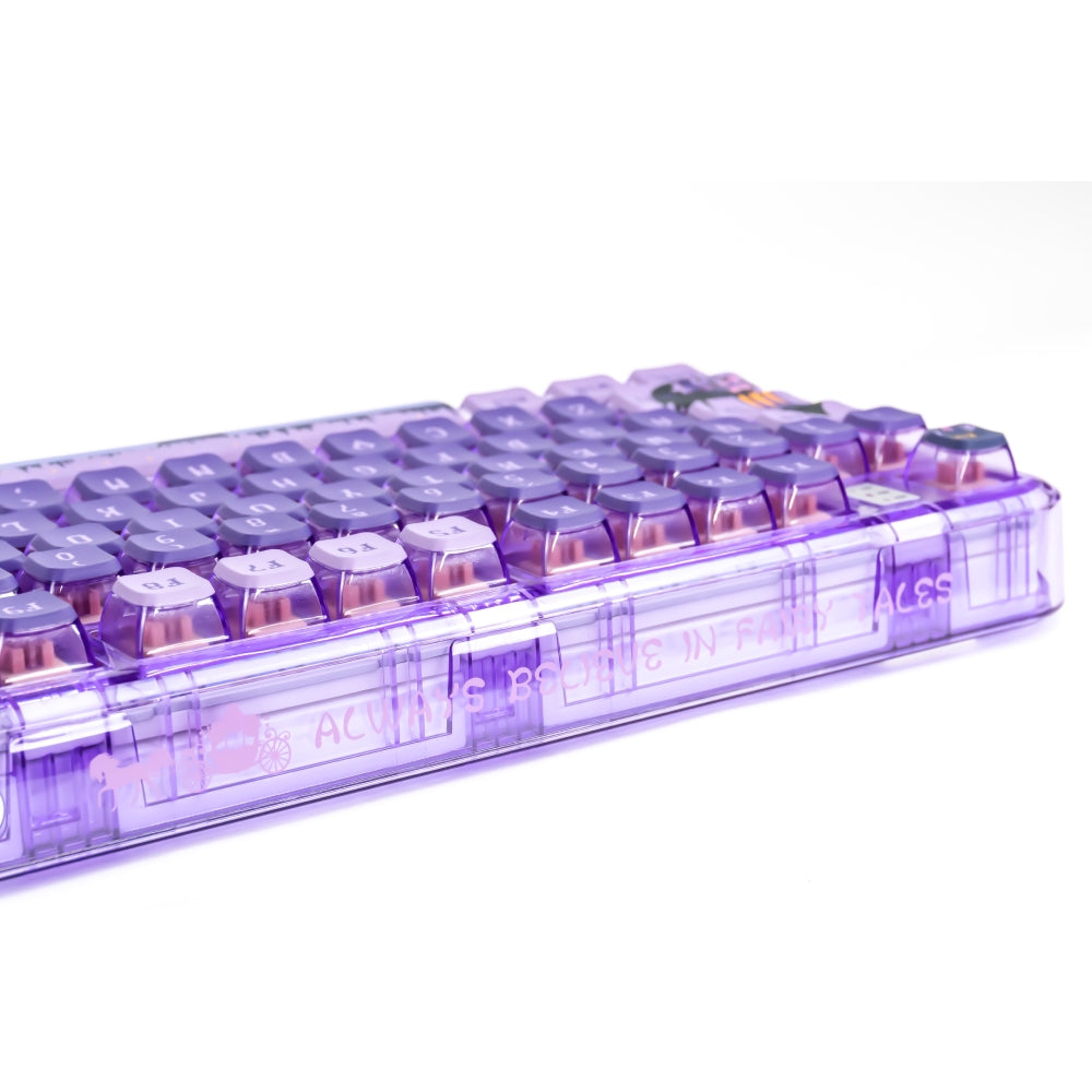 YUNZII x CoolKiller CK75 Wireless Transparent Gasket Mechanical Keyboard-Fairy Purple
