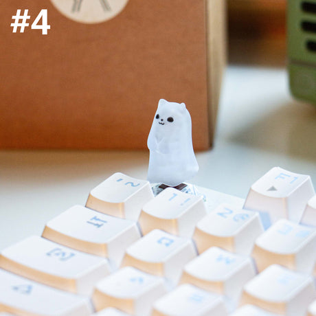 YUNZII Light Transmission Little Ghost Artisan Keycap