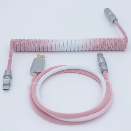 YUNZII Custom Coiled Aviator USB Cable Cord- Gradient Color