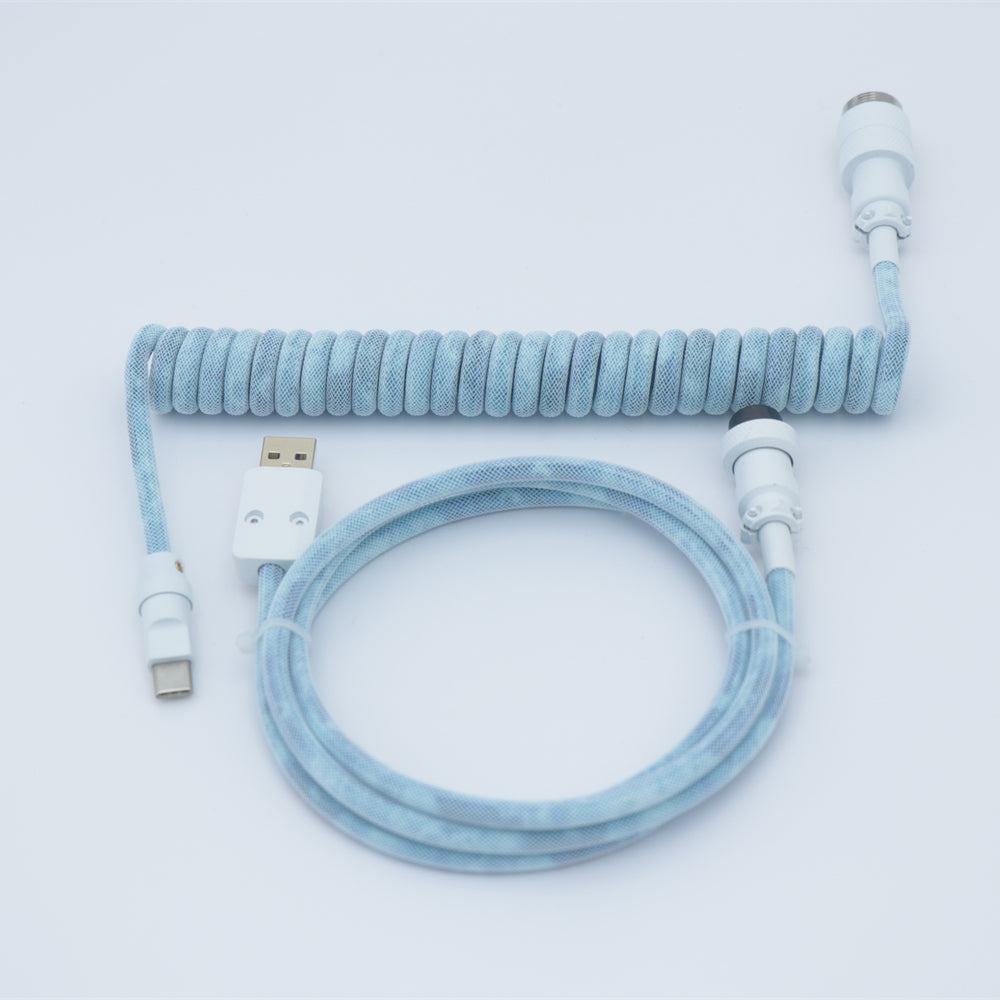 YUNZII Custom Coiled Aviator USB Cable- Gradient Color