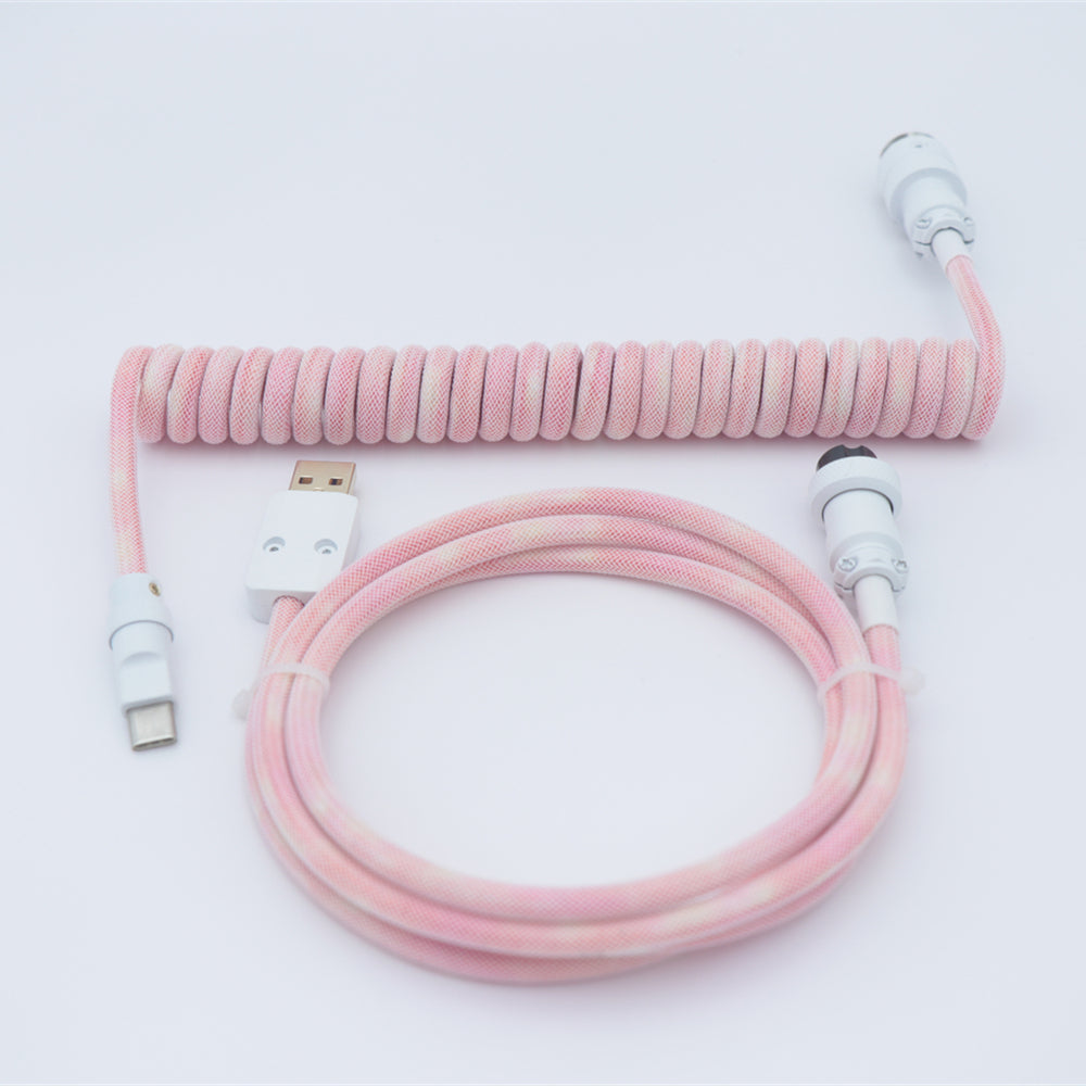 YUNZII Custom Coiled Aviator USB Cable- Gradient Color