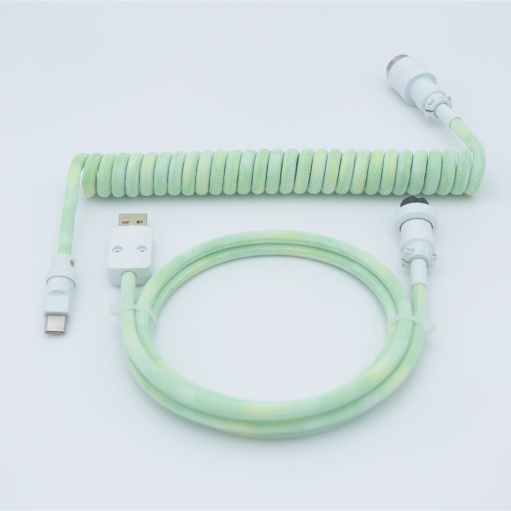 YUNZII Custom Coiled Aviator USB Cable- Gradient Color