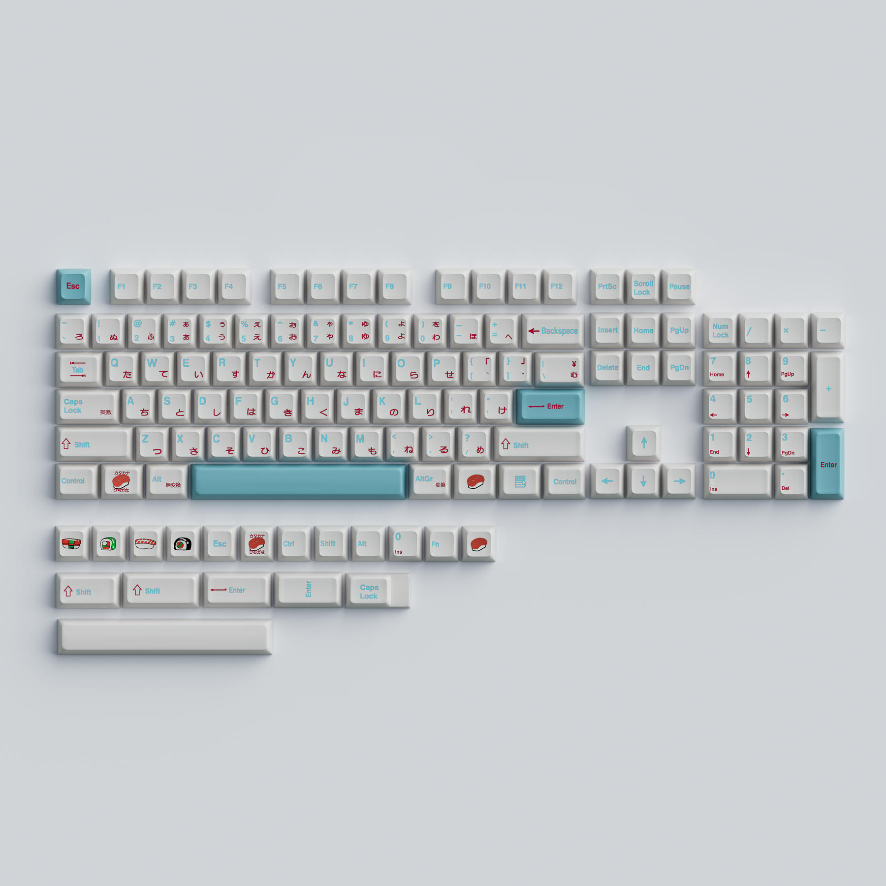 YUNZII Sushi Keycap Set