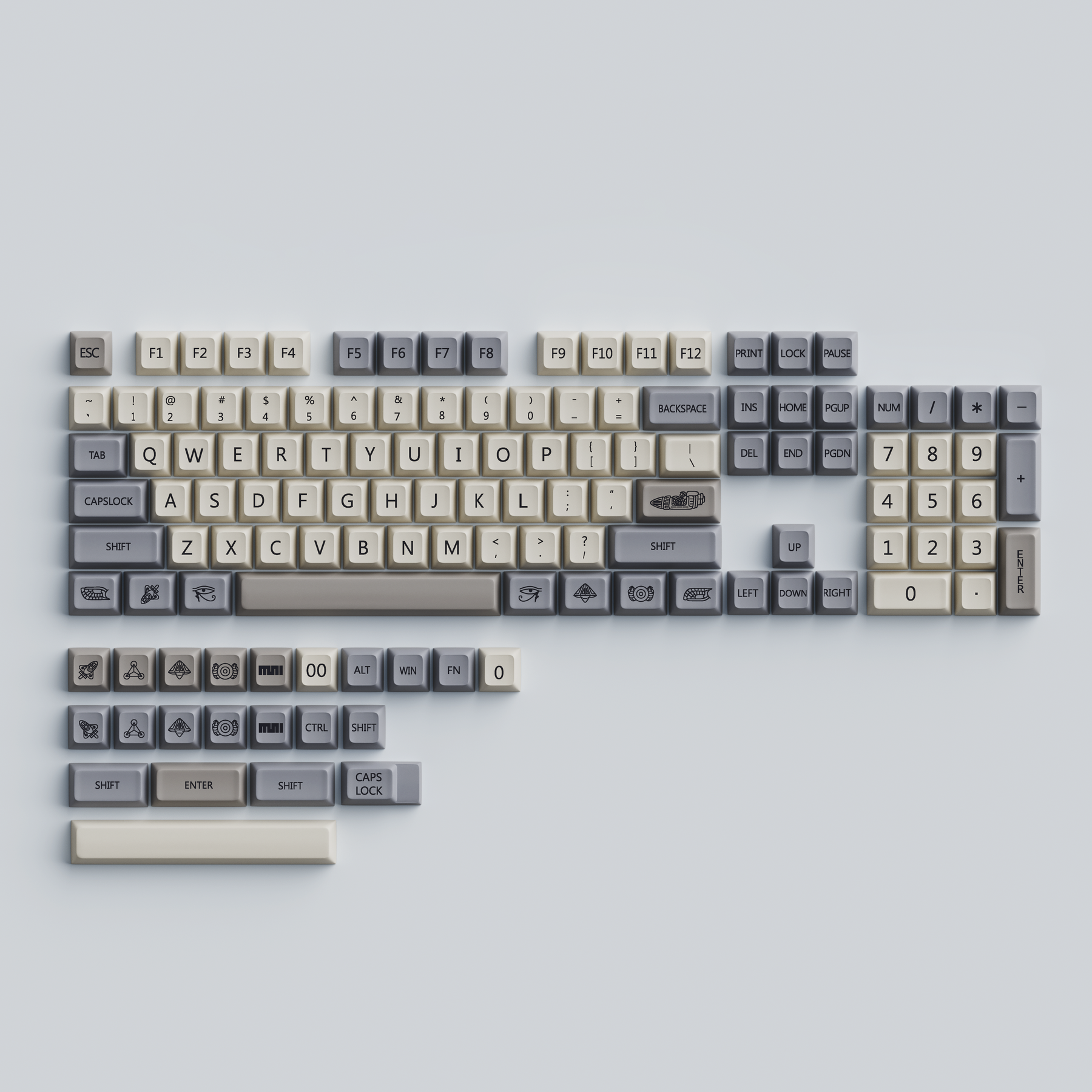 YUNZII Enlightenment Rocket Keycap Set