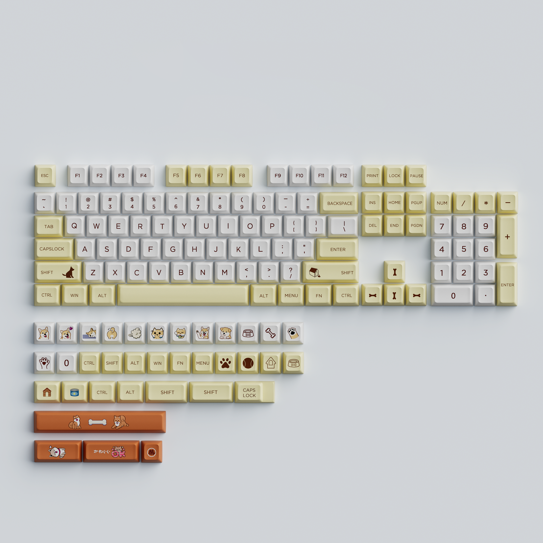 YUNZII Shiba Keycap Set