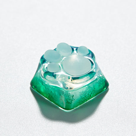 YUNZII ZOMO SHINE THROUGH KITTY PAW ARTISAN KEYCAP