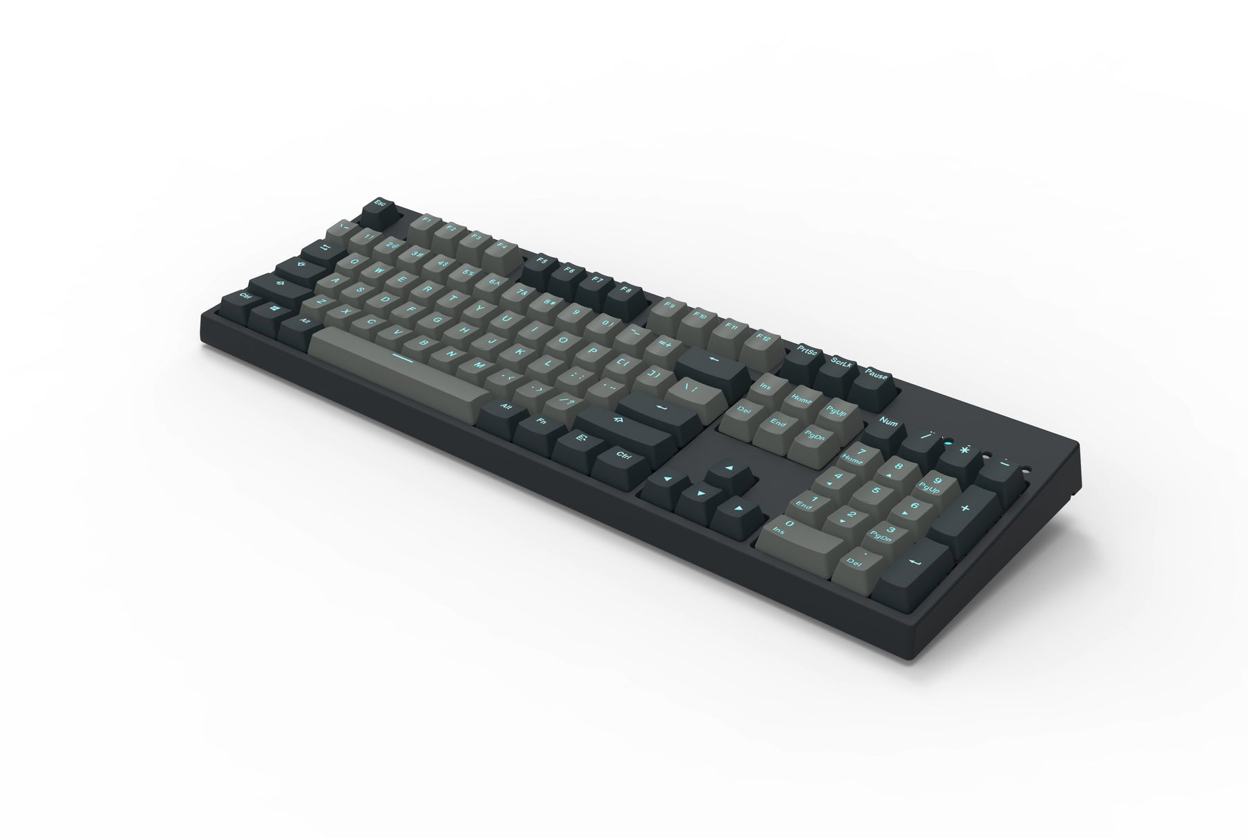 YUNZII KC104 Graphite Blue104 Keys RGB Mechanical Gaming Keyboard