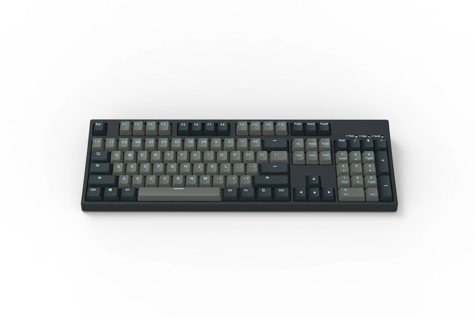 YUNZII KC104 Graphite Blue104 Keys RGB Mechanical Gaming Keyboard