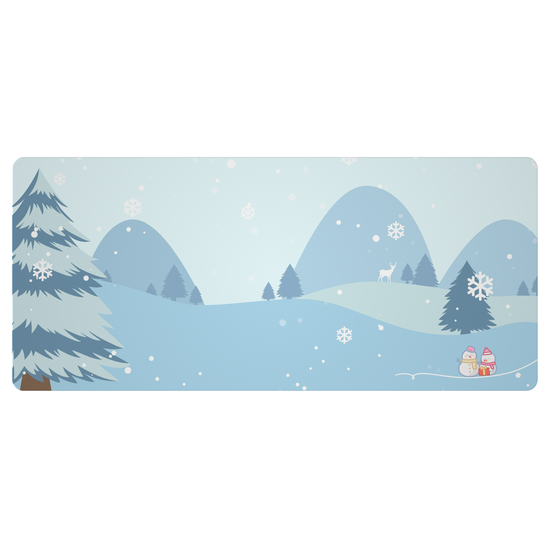 YUNZII Keynovo Mouse Mat Desk Pad - Snow