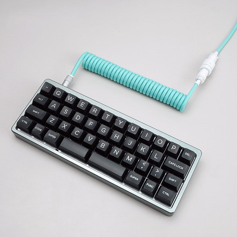 YUNZII Custom Coiled Aviator USB Cable -Tiffany Blue