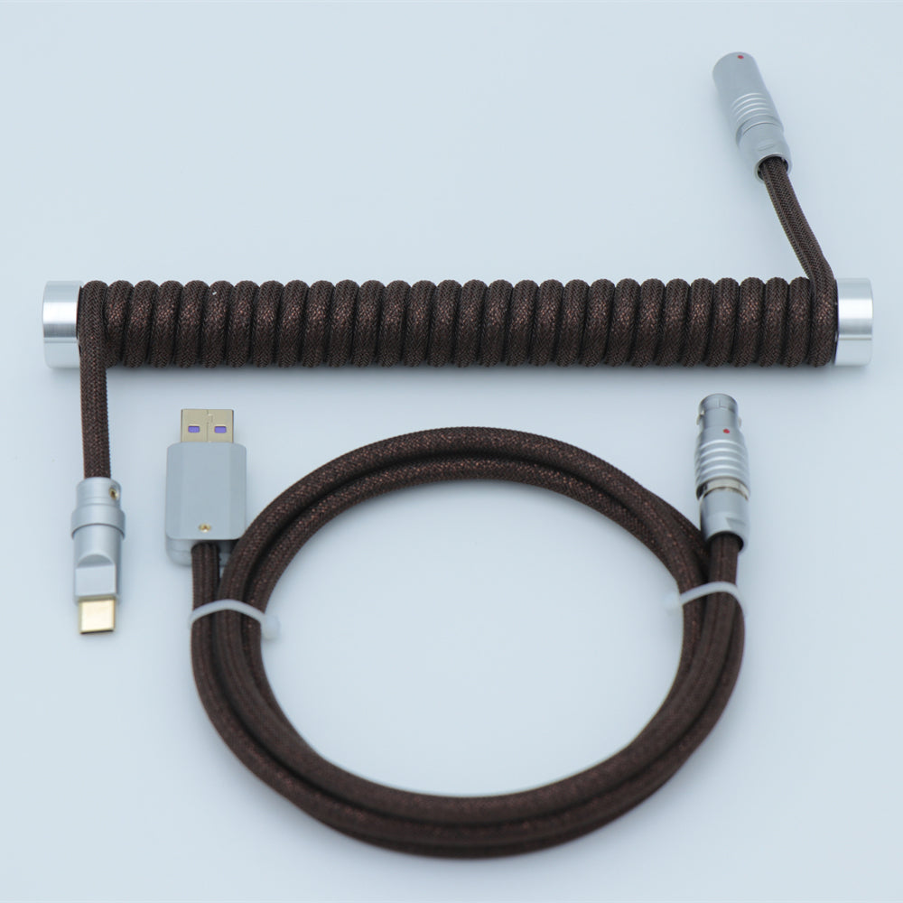 YUNZII Custom Coiled Aviator USB Cable Cord - Blinking