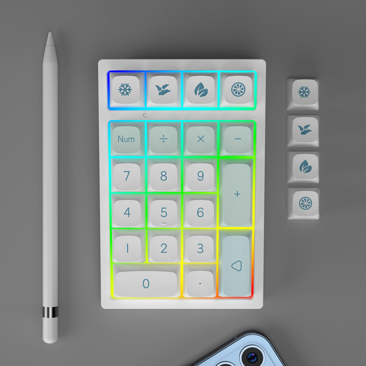 YUNZII YZ21 Mint Hot Swappable Mechanical Numeric Keypad Num Pad