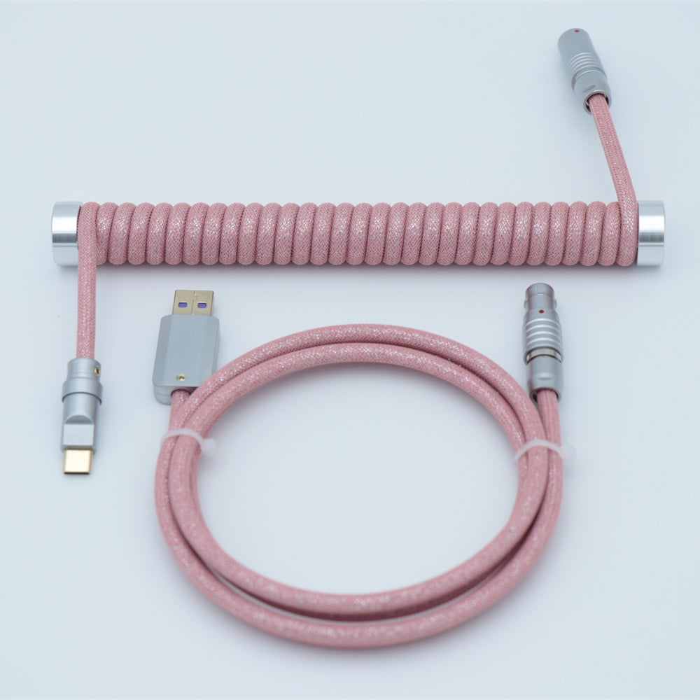 YUNZII Custom Coiled Aviator USB Cable Cord - Blinking