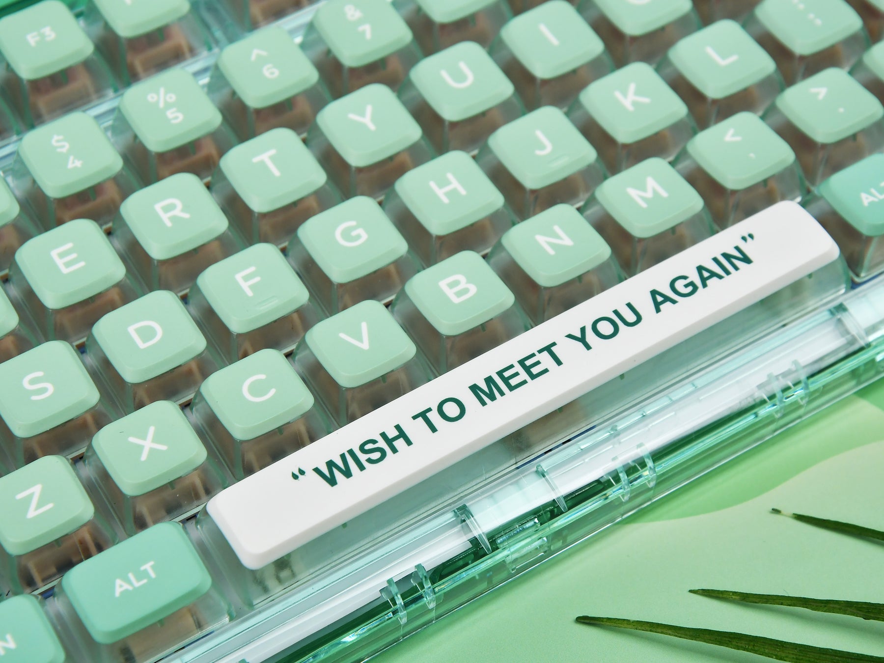 YUNZII x CoolKiller CK75 Wireless Transparent Gasket Mechanical Keyboard-Mint Green