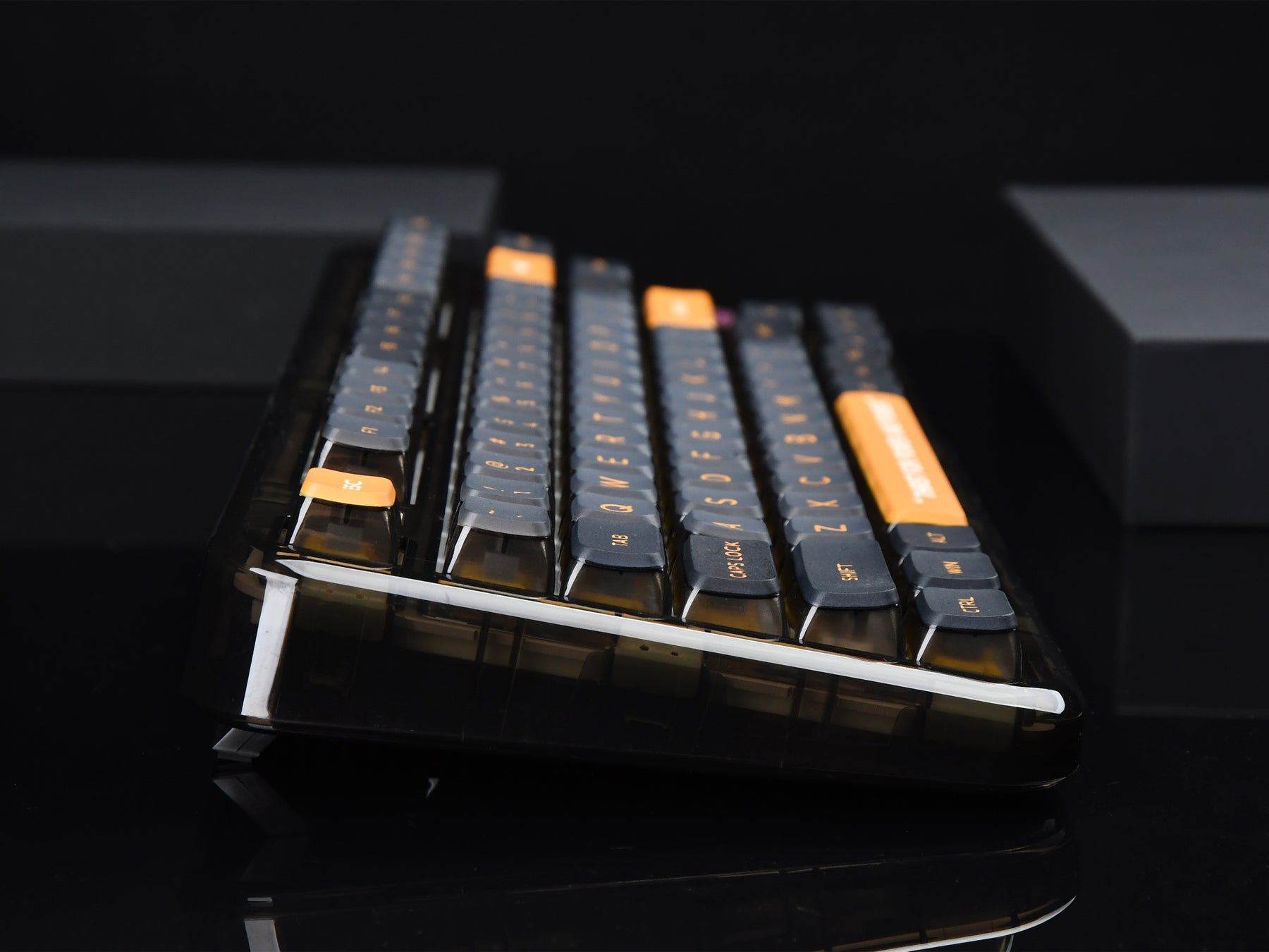 YUNZII x CoolKiller CK75 Wireless Transparent Gasket Mechanical Keyboard-Black Knight