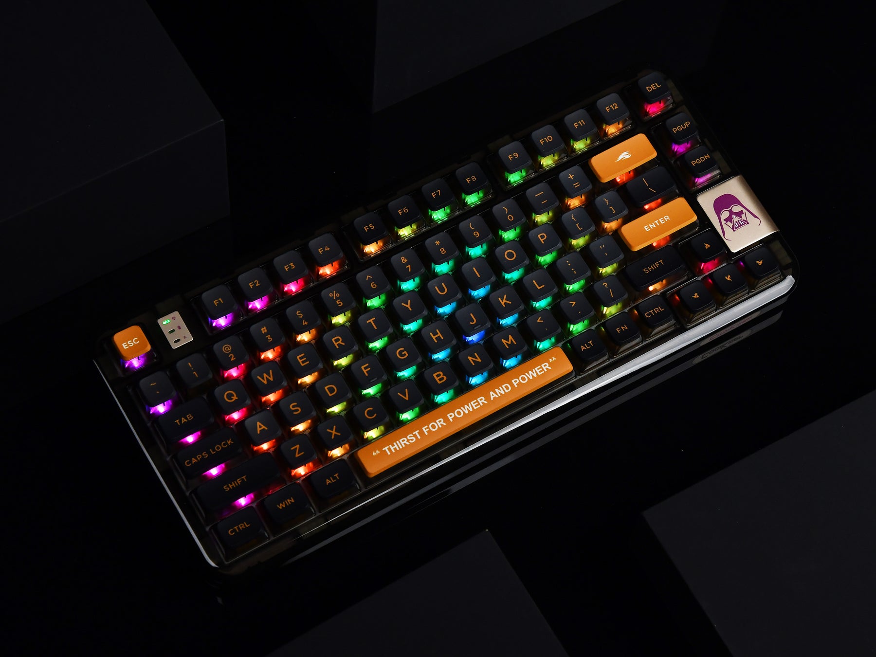 YUNZII x CoolKiller CK75 Wireless Transparent Gasket Mechanical Keyboard-Black Knight