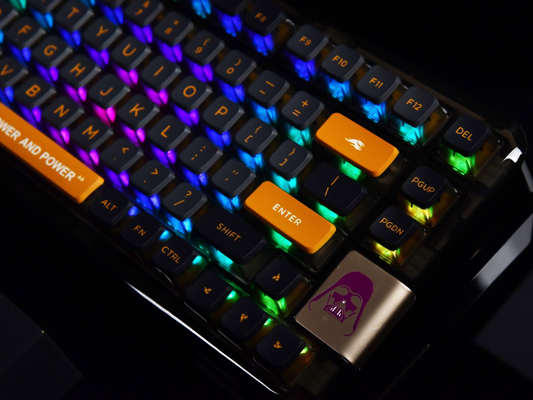 YUNZII x CoolKiller CK75 Wireless Transparent Gasket Mechanical Keyboard-Black Knight