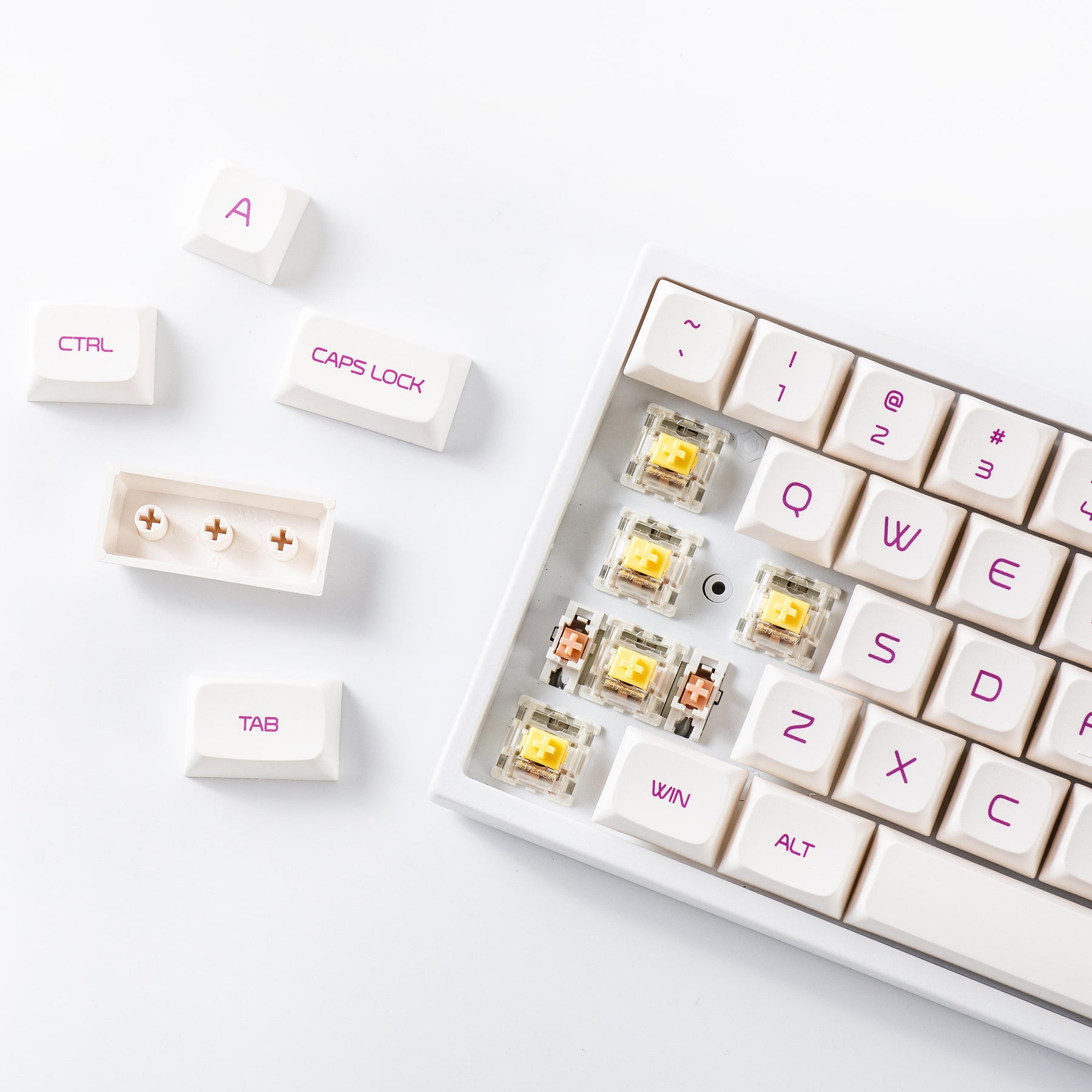 YUNZII KC68 Lavender Hot Swappable Mechanical Keyboard