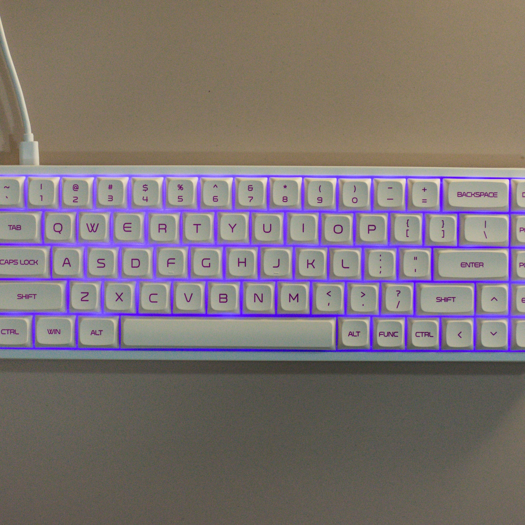 YUNZII KC68 Lavender Hot Swappable Mechanical Keyboard