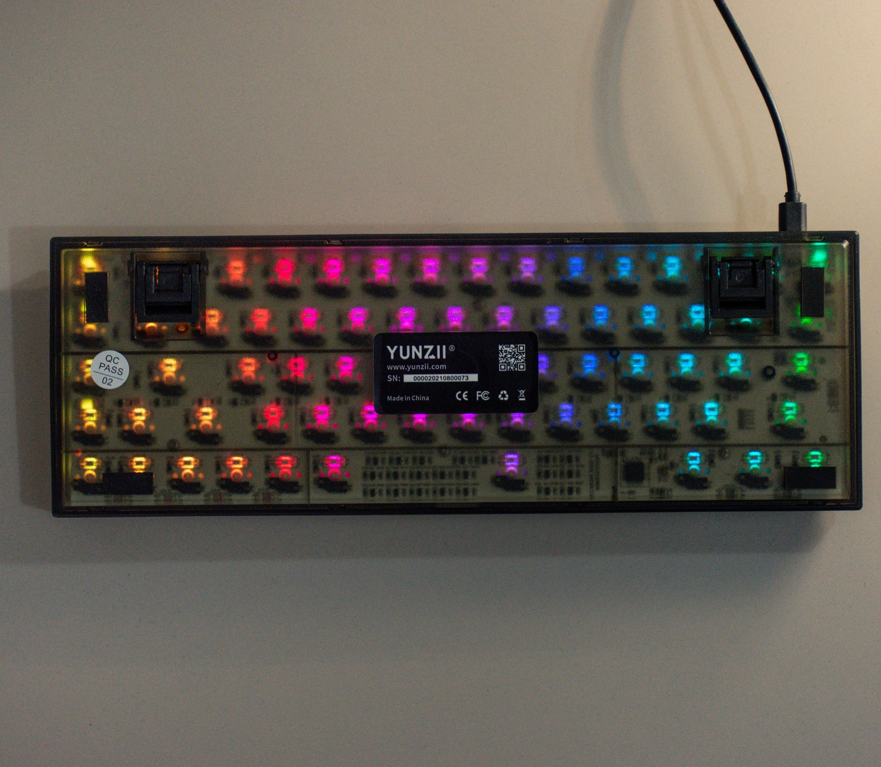 YUNZII KC68 Shimmer Hot Swappable Mechanical Keyboard