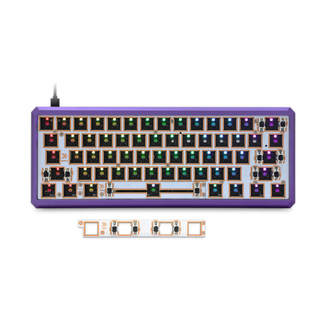 YUNZII GK61 Lite-Gasket Keyboard Kit With CNC Aluminum Keyboard Case