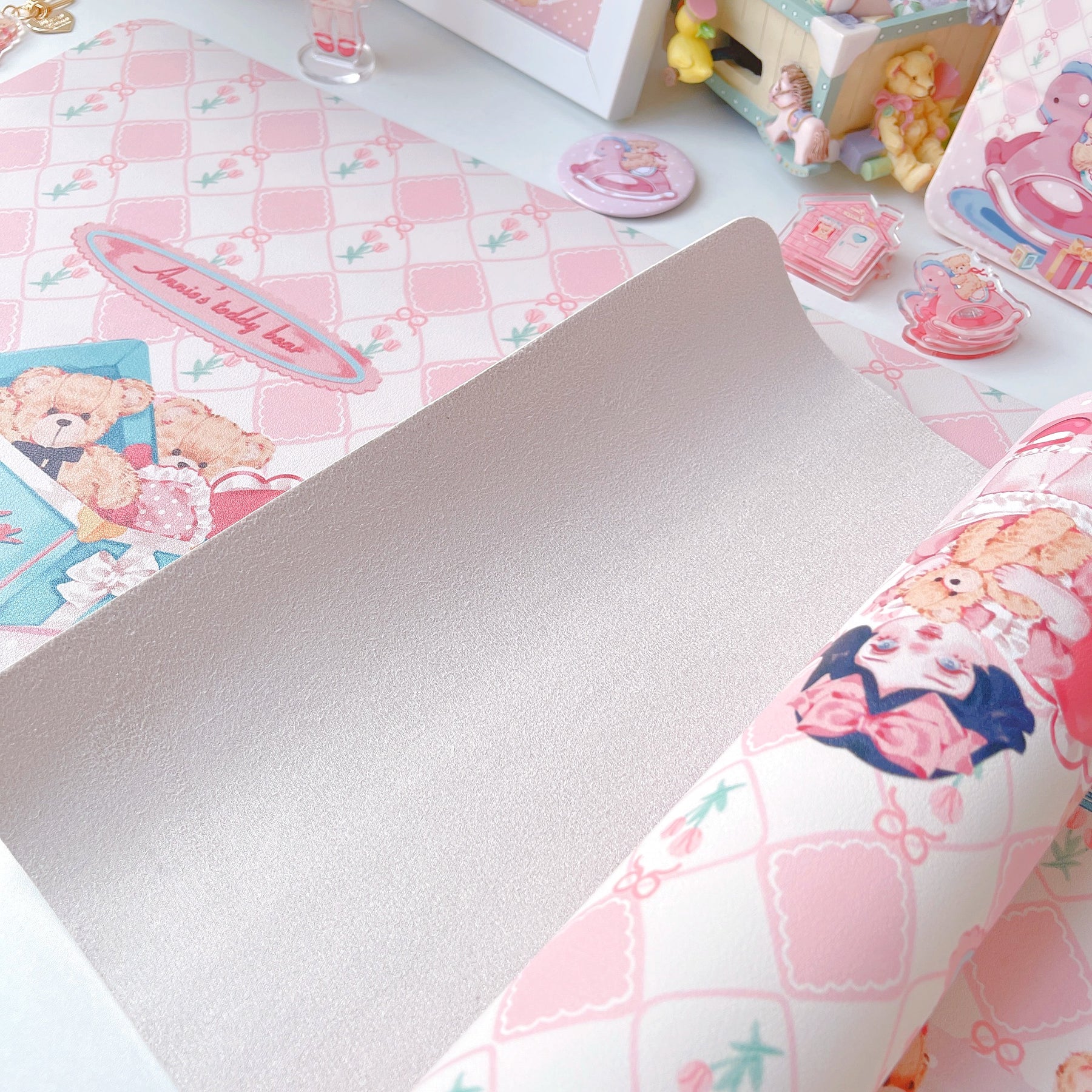 YUNZII PU Desk Pad Mouse Mat - Party