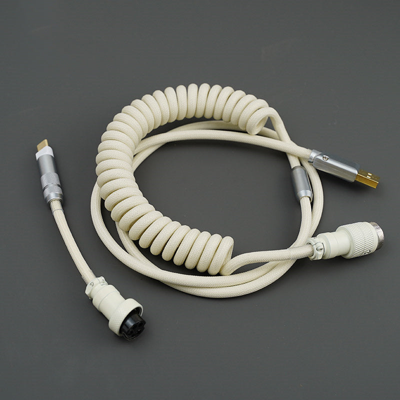 YUNZII Custom Coiled Aviator USB Cable -Tsukimi