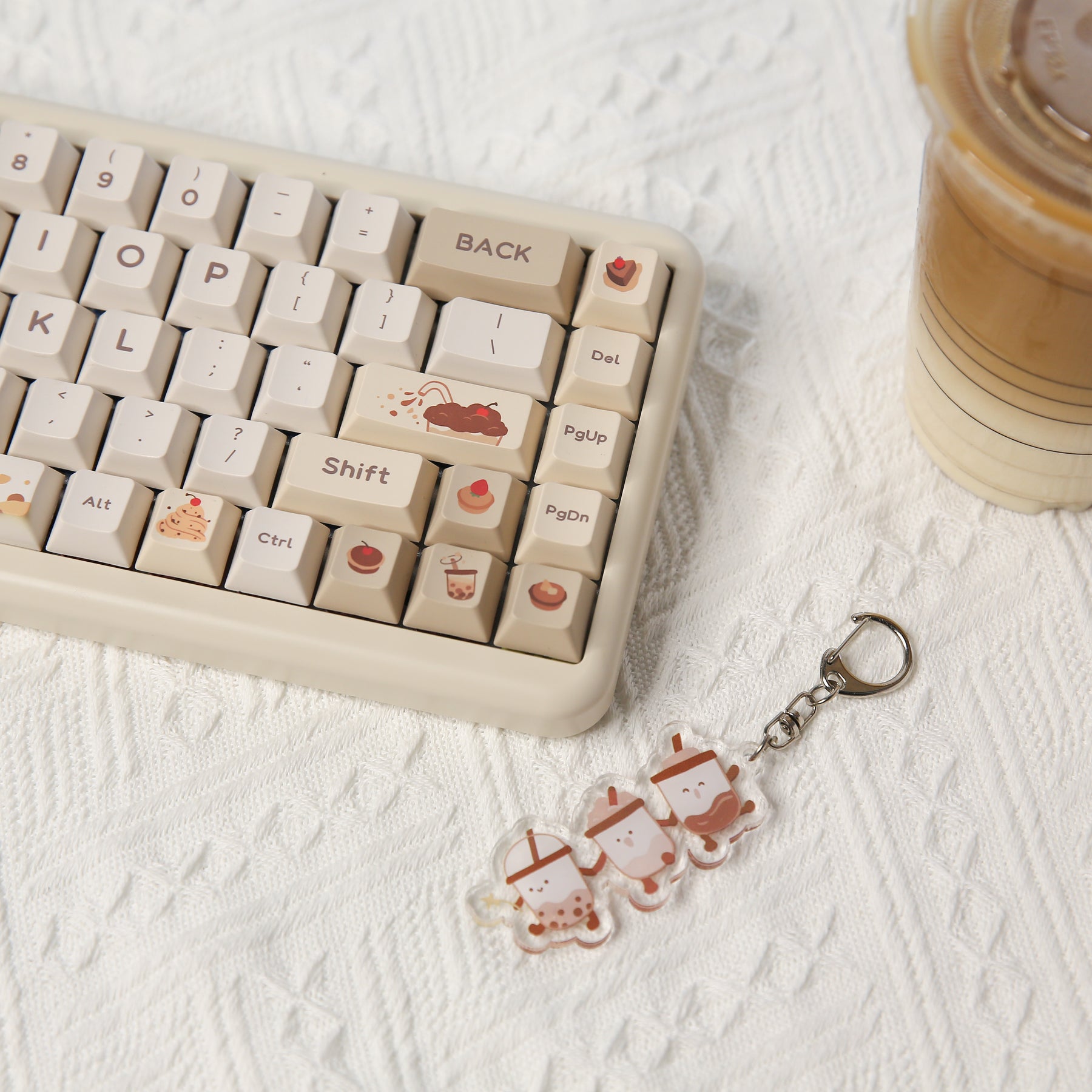 YUNZII Custom Boba Acrylic Key Chain