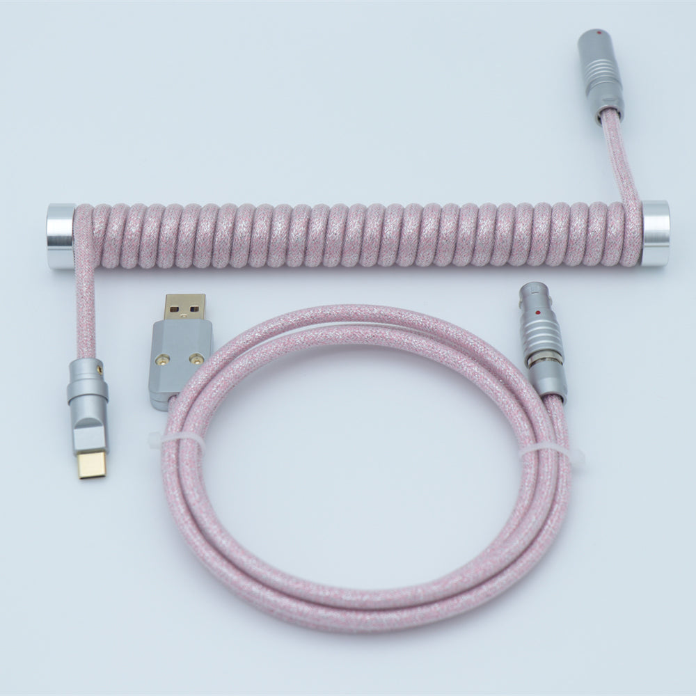 YUNZII Custom Coiled Aviator USB Cable Cord - Blinking